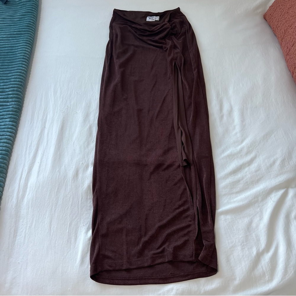 Princess Polly Chocolate Maxi Skirt